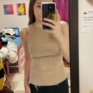 Vintage Garage Tan top